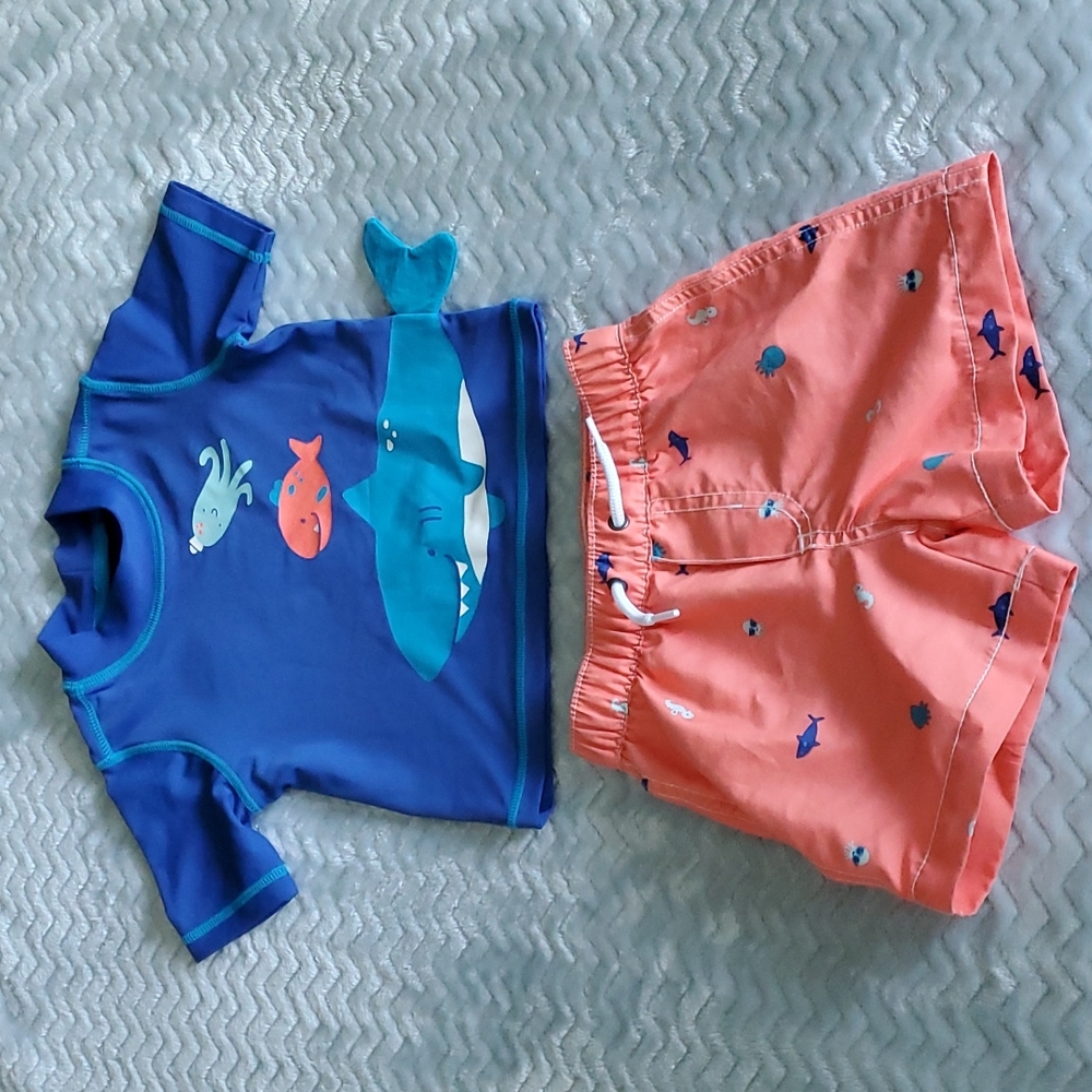 Carter's Baby Boys 2-Piece Rash Guard